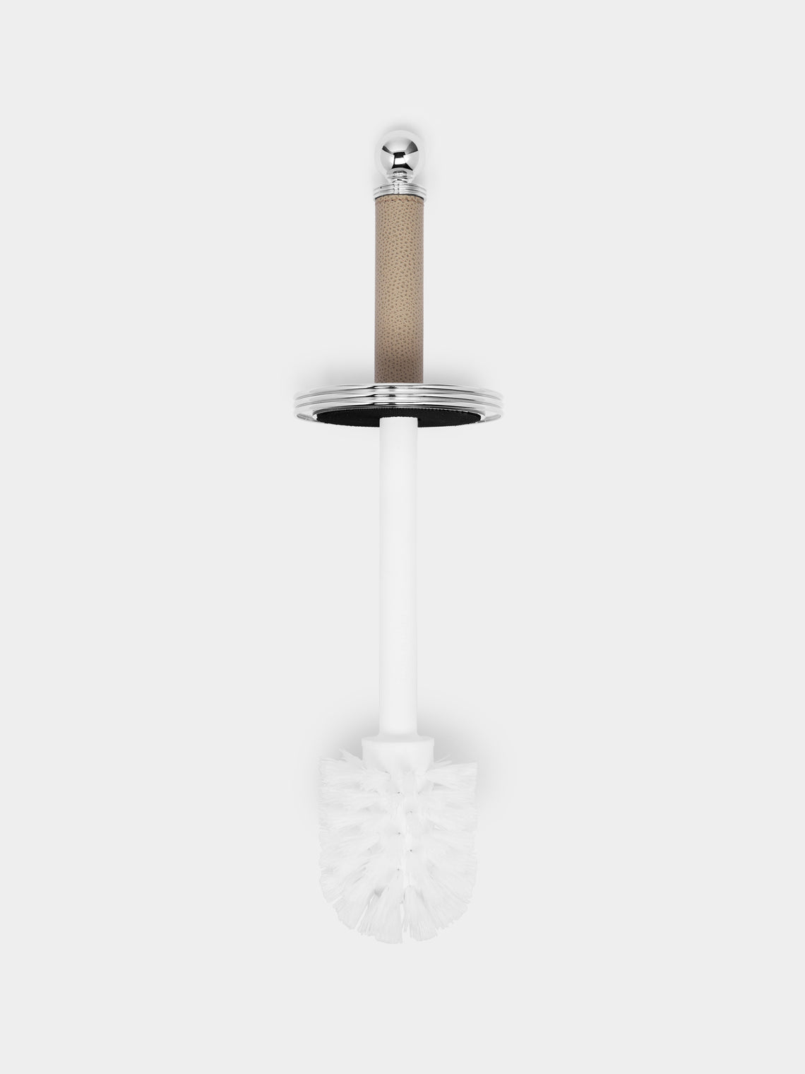 Giobagnara - Amalfi Leather Toilet Brush - Taupe - ABASK