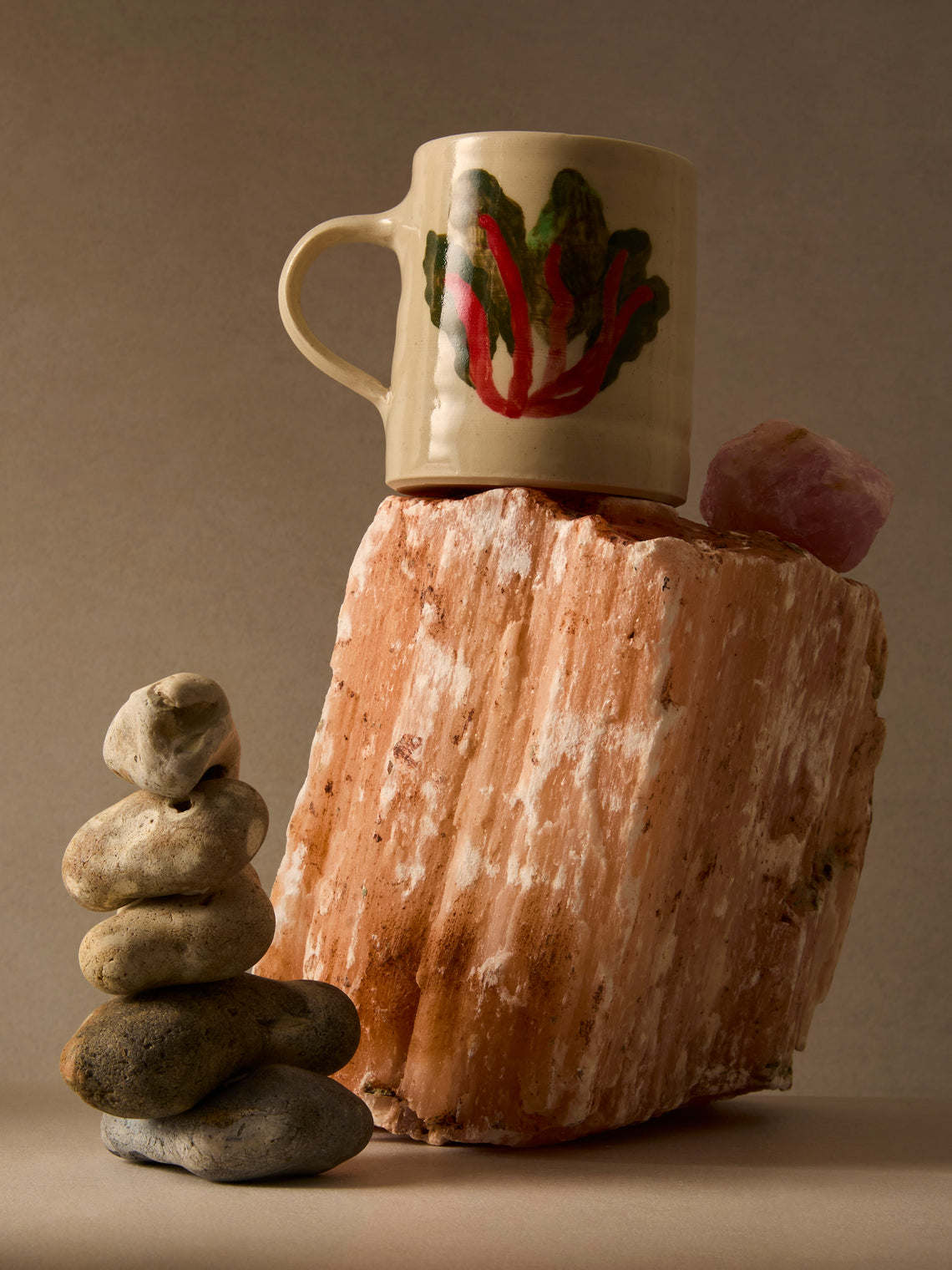 Liz Rowland - Chard Hand-Painted Ceramic Mug - Multiple - ABASK