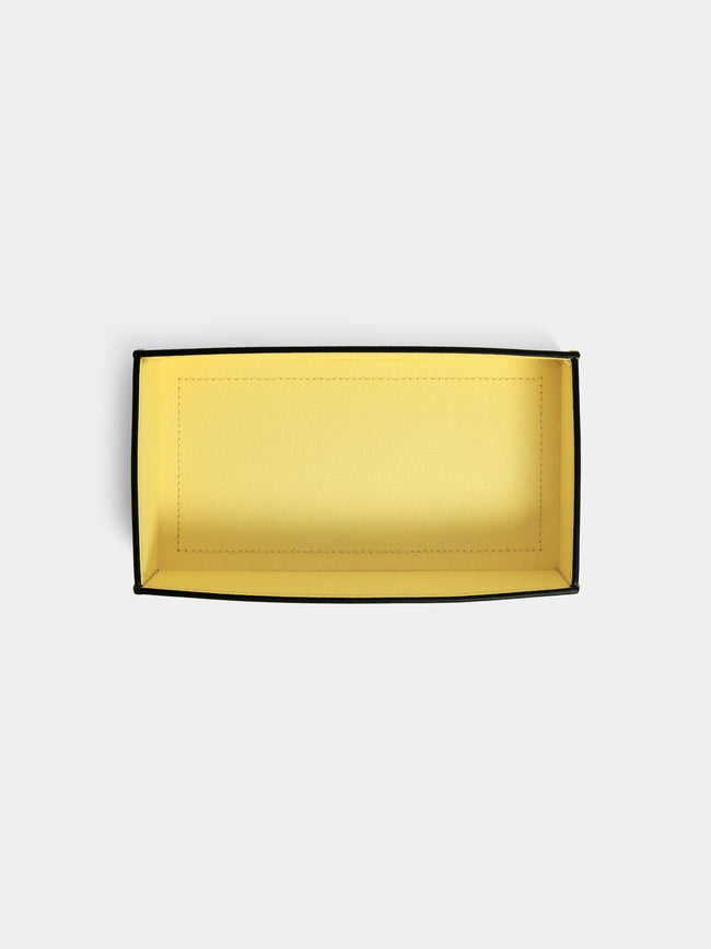 Giobagnara - Marea Leather Small Tray - Yellow - ABASK - 