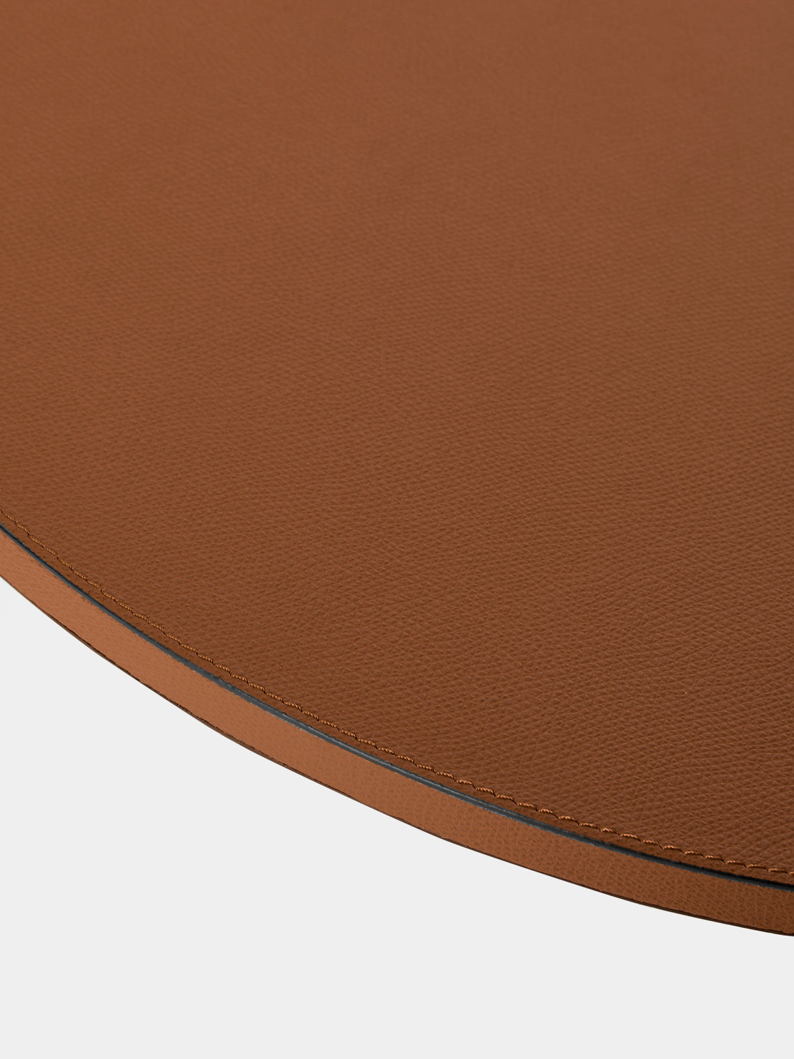 Giobagnara - Jupiter Leather Lazy Susan (20in/50.5cm) - Brown - ABASK