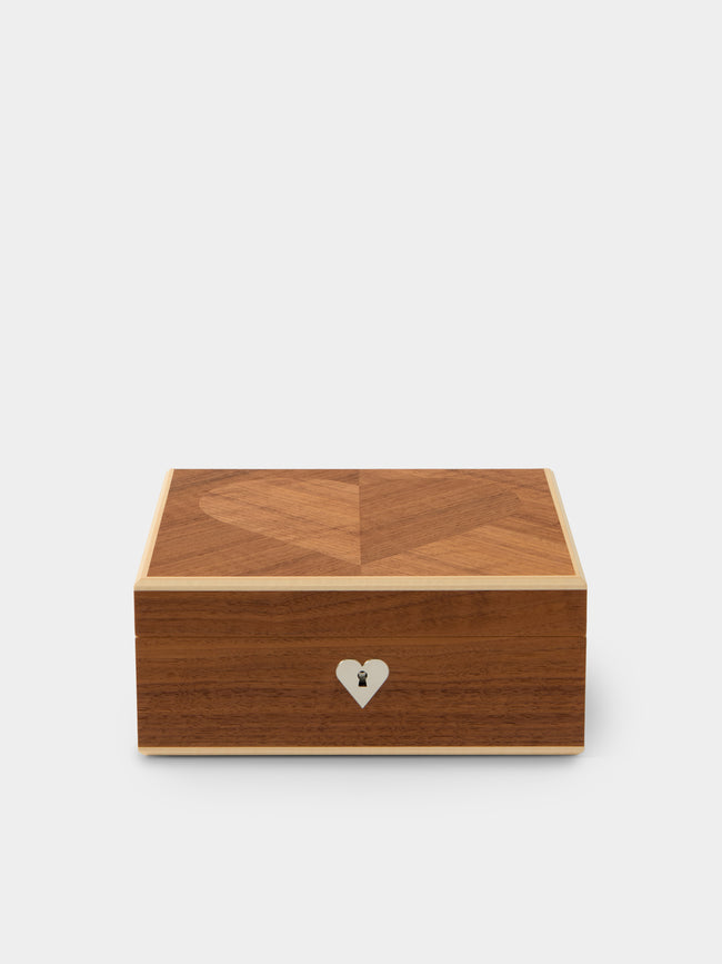Linley - Henley Heart Walnut Box - Natural - ABASK - 