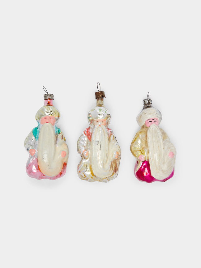 Antique and Vintage - 1950s Three Wise Men Glass Tree Decorations (Set of 3) -  - ABASK - 
