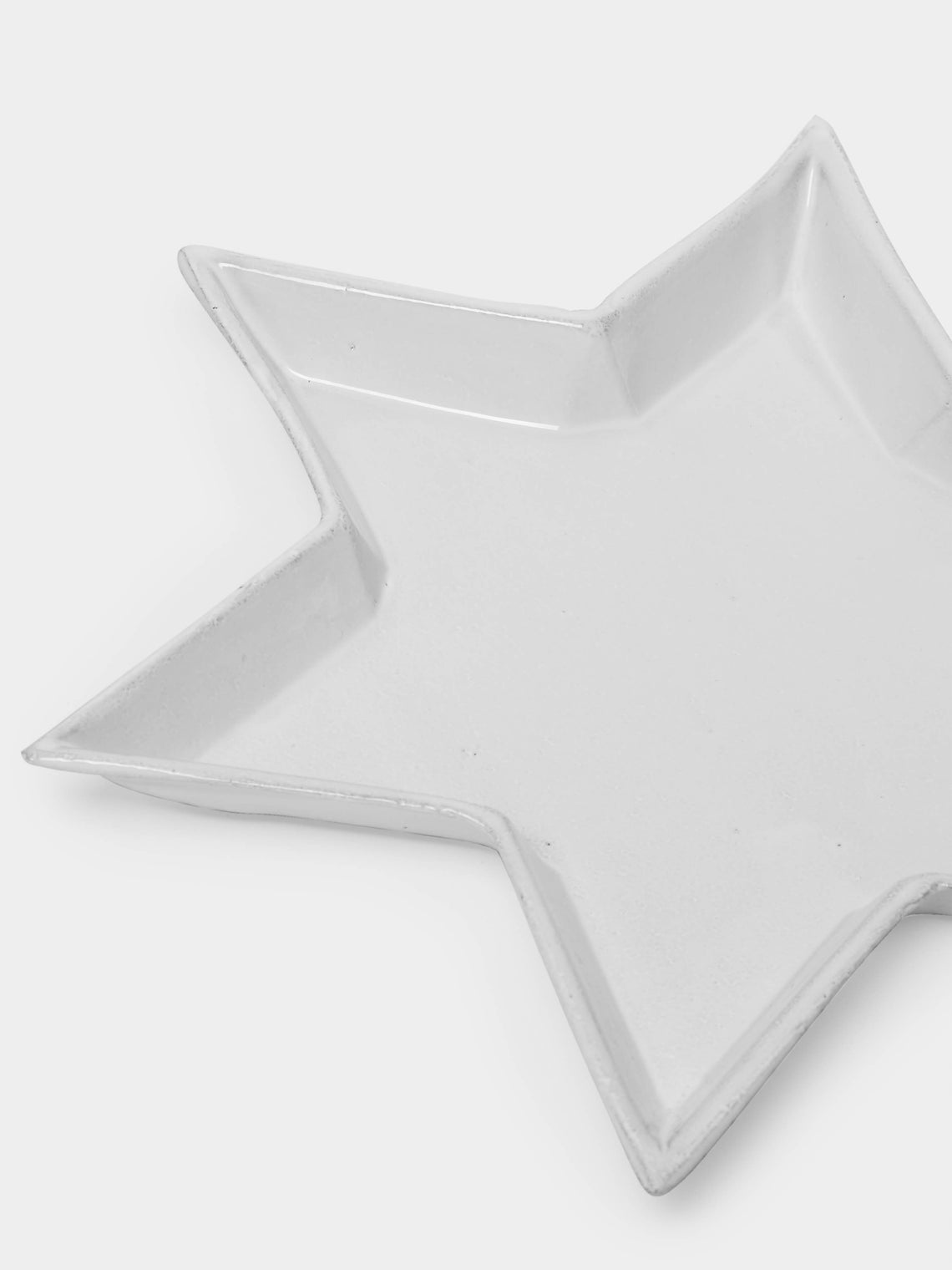 Astier de Villatte - Etoile Hand-Glazed Ceramic Salad / Dessert Plate (Set of 2) - White - ABASK