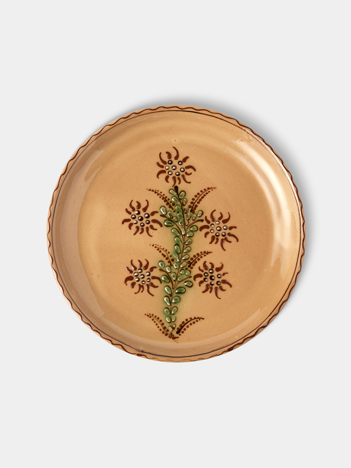 Poterie d’Évires - Flowers Hand-Painted Ceramic Plates – 8in/20cm (Set of 6) - Multiple - ABASK
