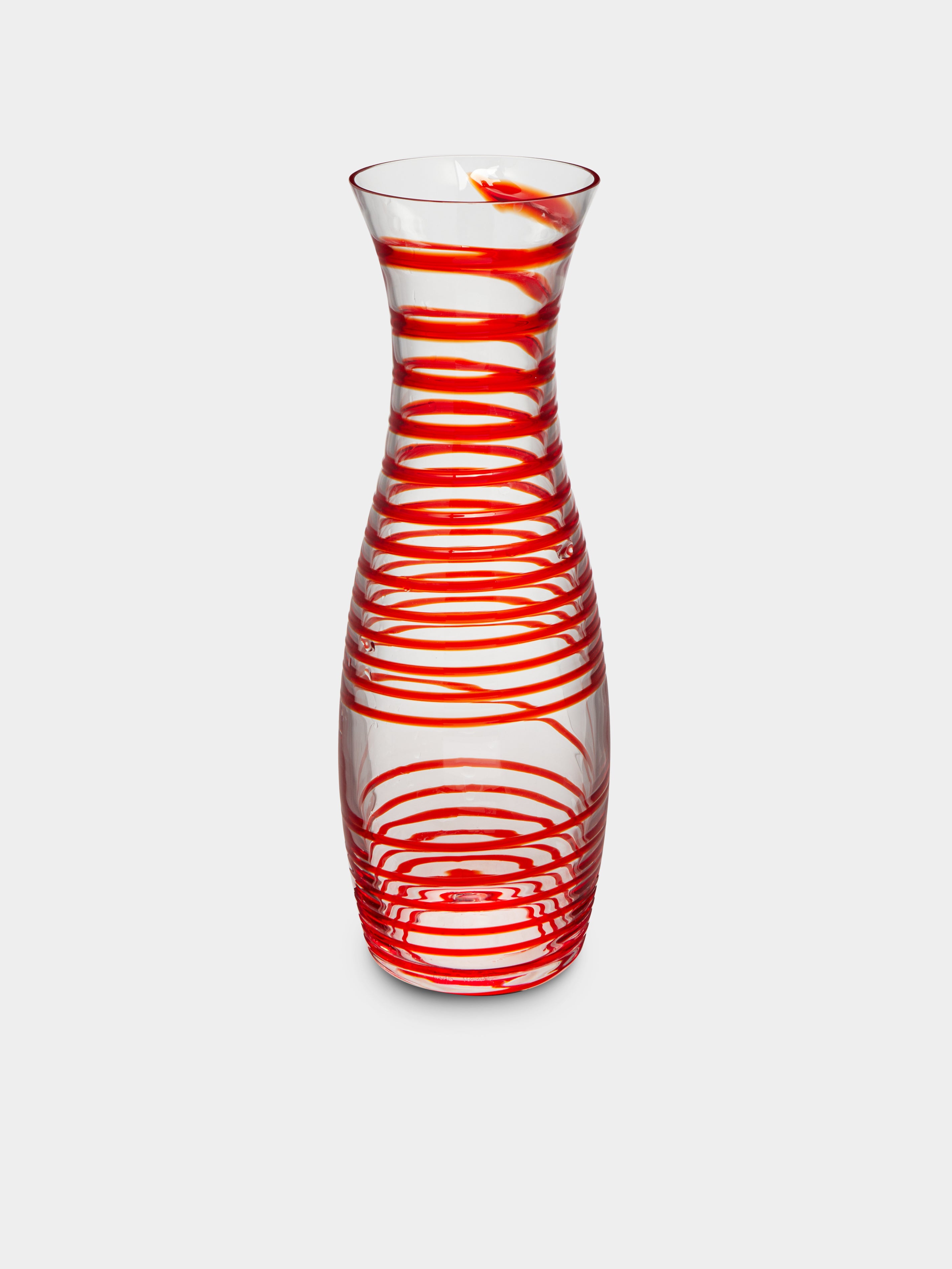 Spiral Hand-Blown Murano Glass Decanter
