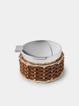 Pigment France - Toledo Leather and Rattan Ashtray - Brown - ABASK - 