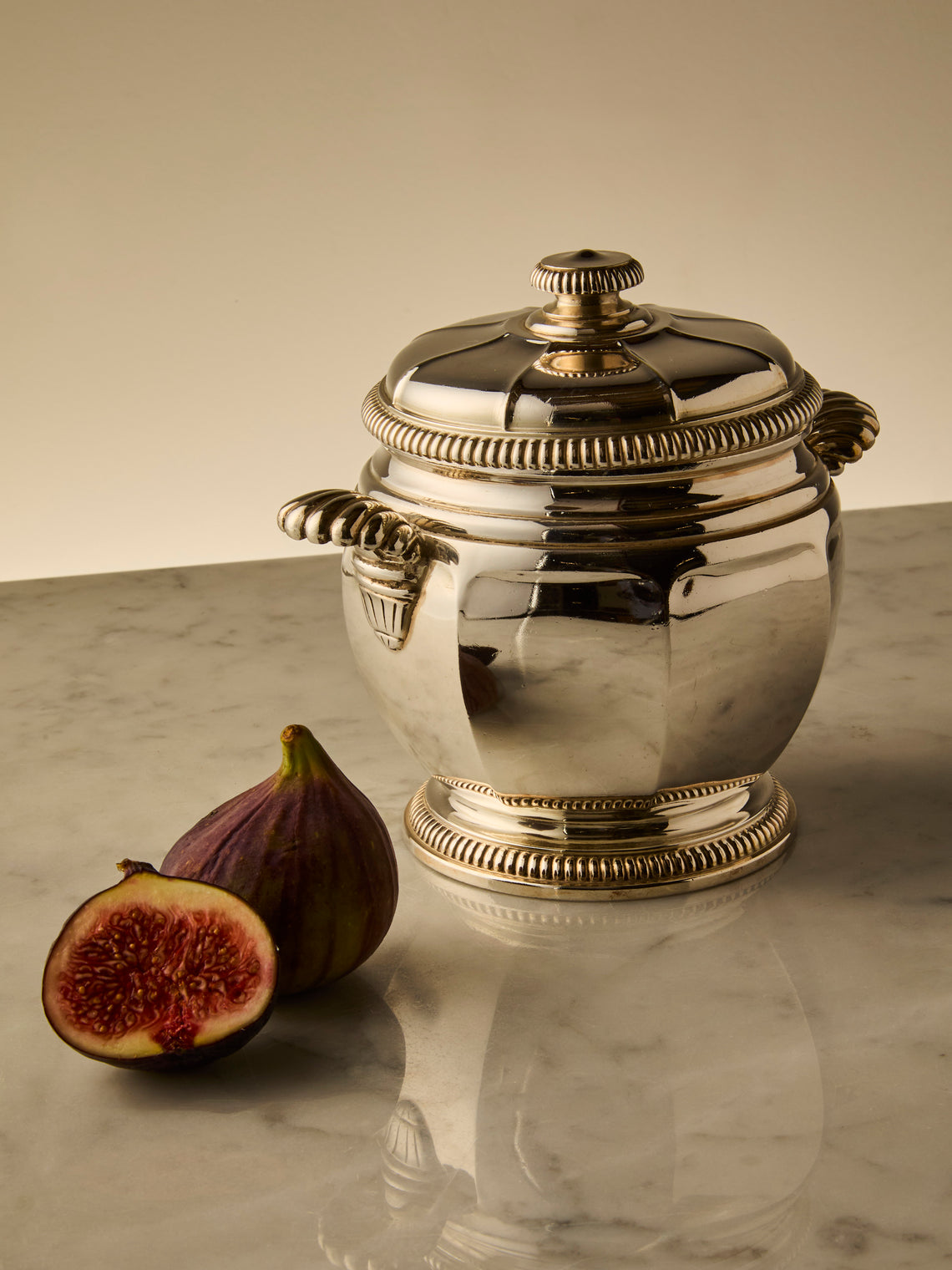 Antique and Vintage - 1930s Silver-Plated Sugar Bowl - Silver - ABASK