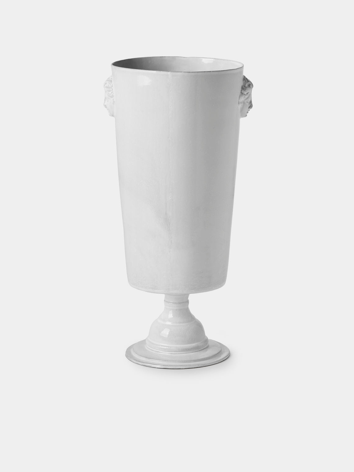 Astier de Villatte - Alexandre Hand-Glazed Ceramic Vase (16in/40.5cm) - White - ABASK - 