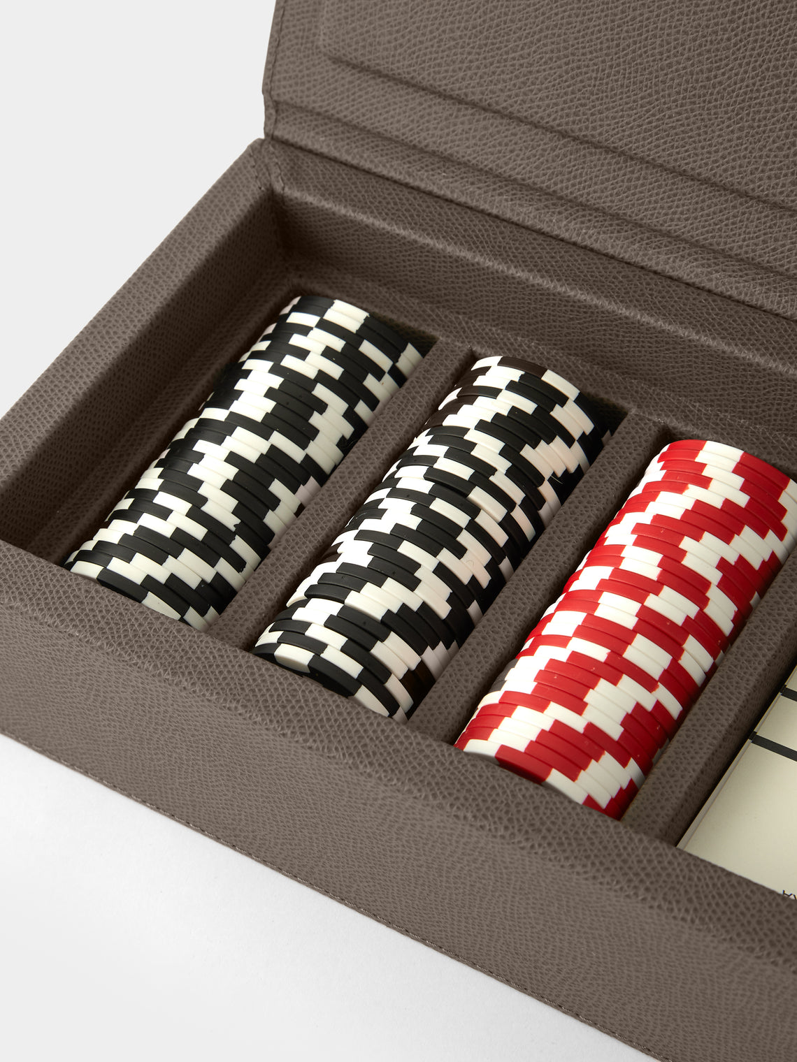 Giobagnara - Parma Leather Poker Set - Taupe - ABASK
