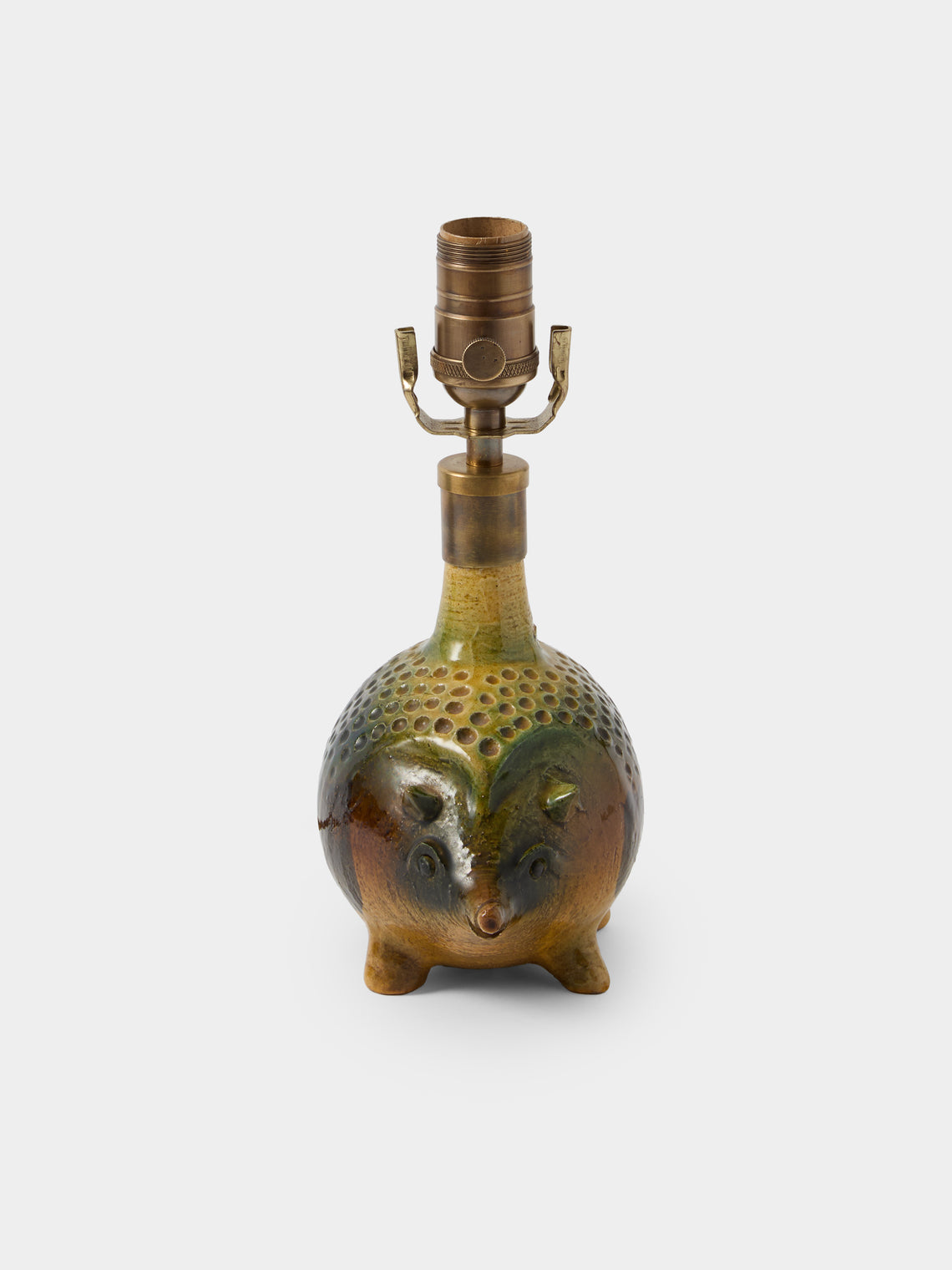 Antique and Vintage - 1970s Hedgehog Ceramic Table Lamp - Multiple - ABASK - 