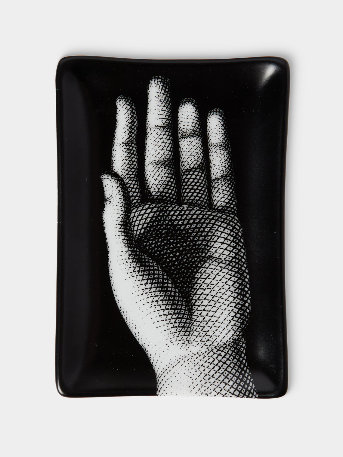Fornasetti - Mano Porcelain Ashtray - Black - ABASK - 