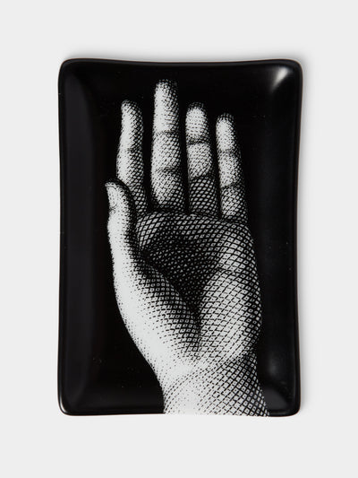 Fornasetti - Mano Porcelain Ashtray - Black - ABASK - 