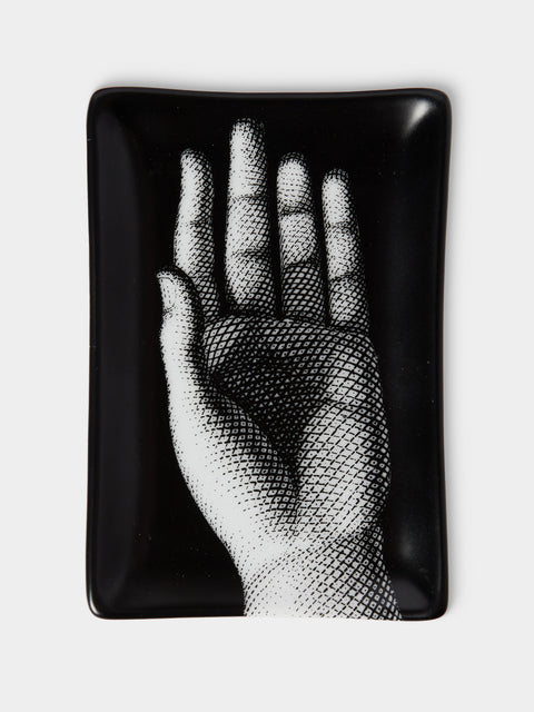 Fornasetti - Mano Porcelain Ashtray - Black - ABASK - 