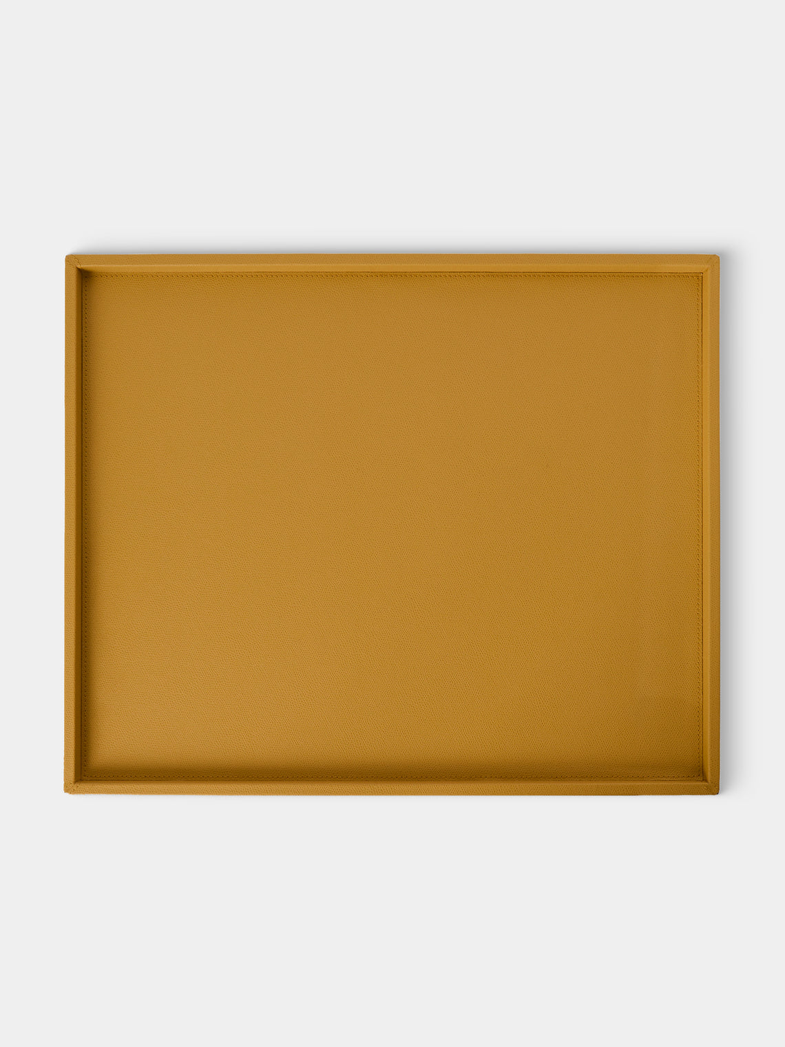 Giobagnara - Teddy Leather Bed Tray (21in/53cm) - Yellow - ABASK
