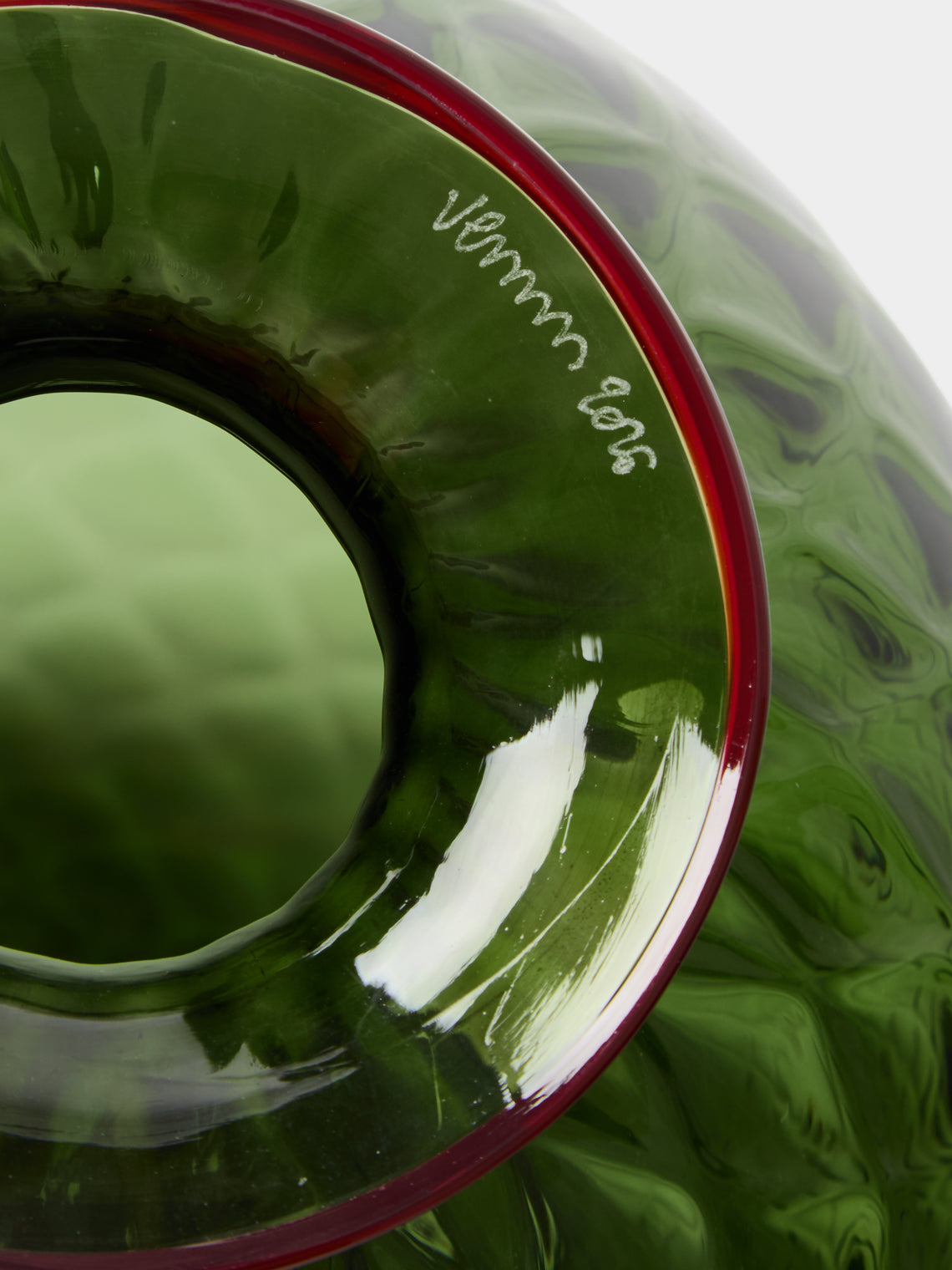 Venini - Monofiore Balloton Hand-Blown Murano Glass Vase (8in/20.5cm) - Green - ABASK