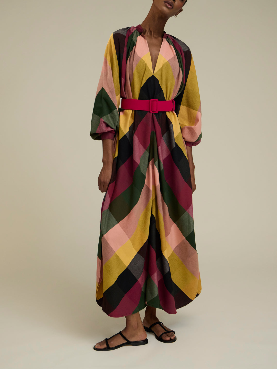 Marrakshi Life - The V-Neck Tourag Dress | Size: S - Multiple - ABASK