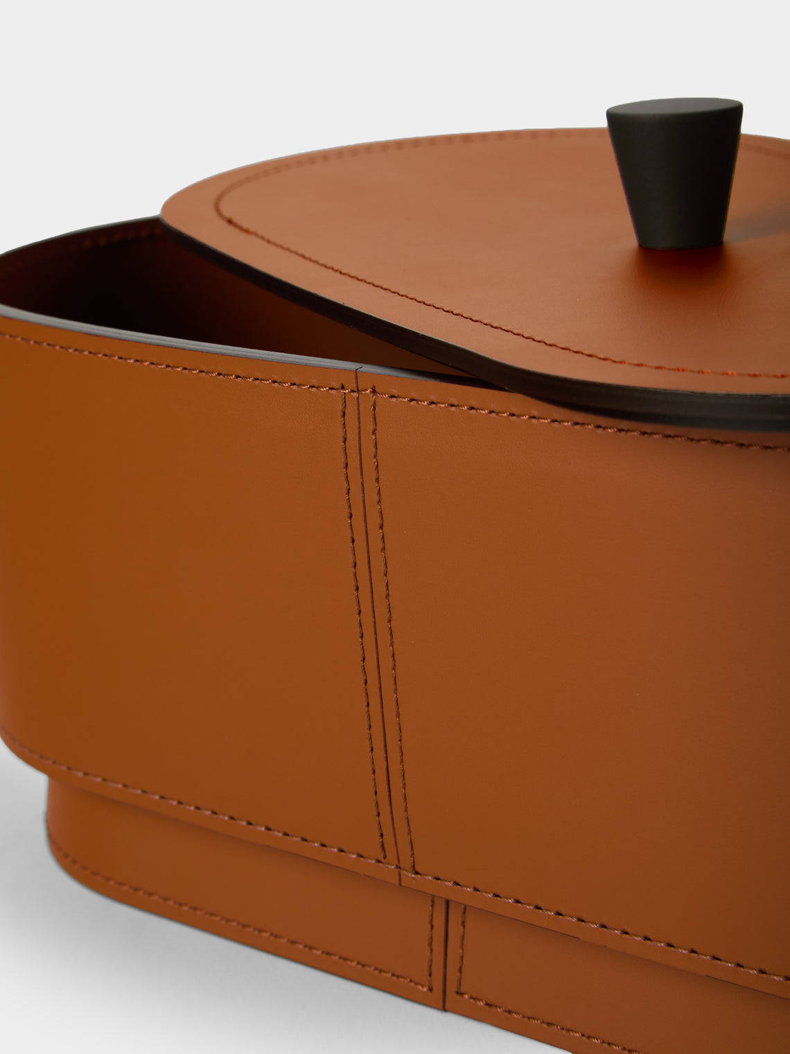 RUDI - Zenit Leather Long Rounded Box - Tan - ABASK