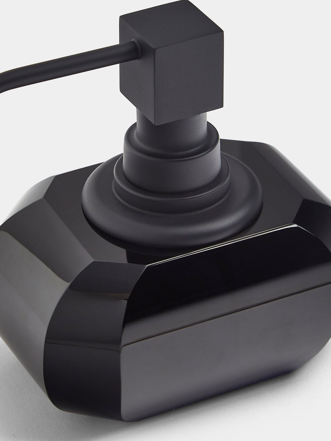 Decor Walther - Cut Crystal Soap Dispenser - Black - ABASK