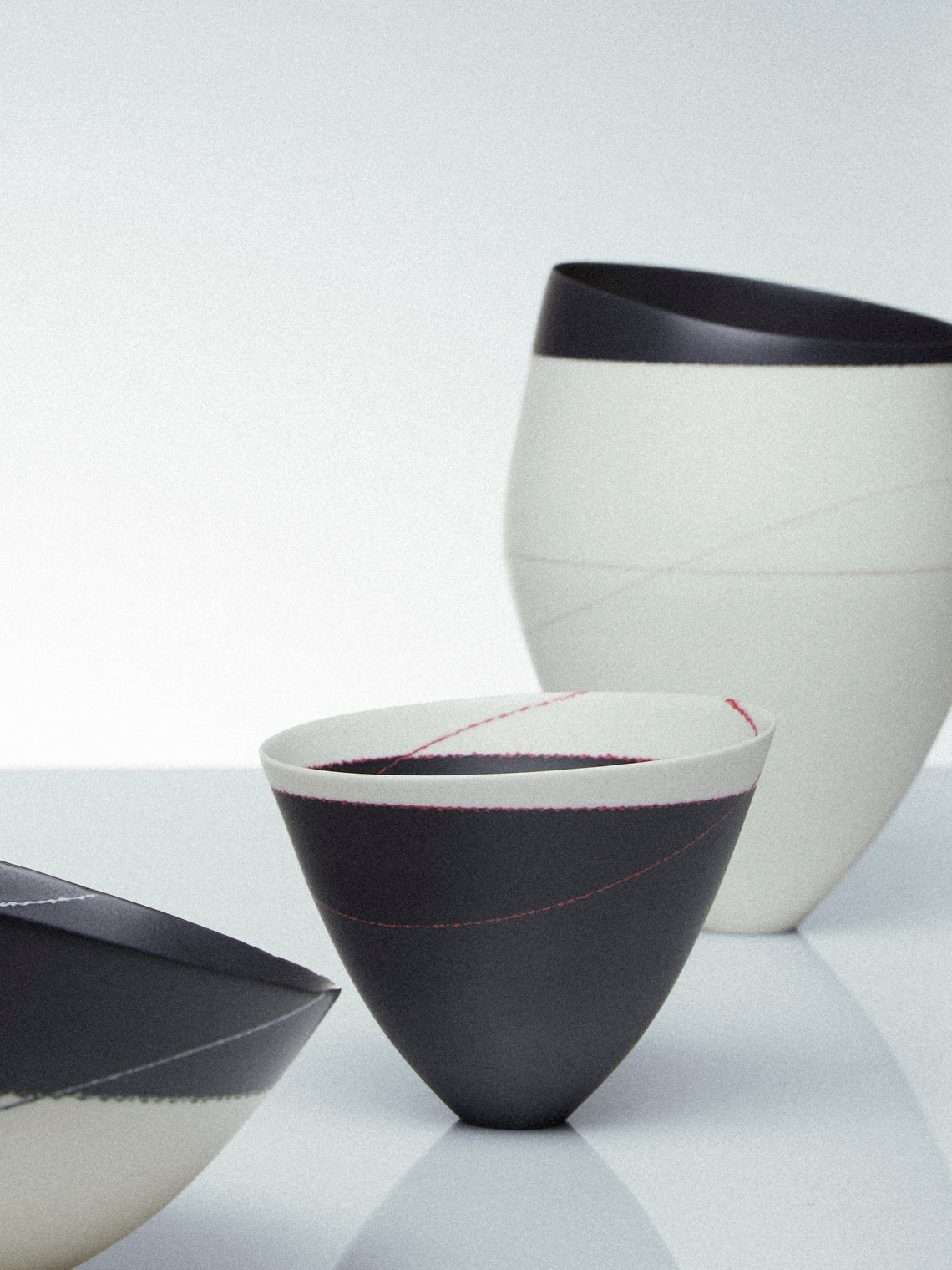 Paul James Ceramics - Fractured Reality Hand-Thrown Ceramic Bowl - White - ABASK