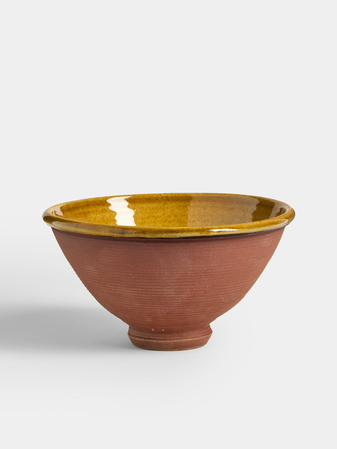 Neville Tatham - Slipware Ribbed Bowls (Set of 4) - Brown - ABASK