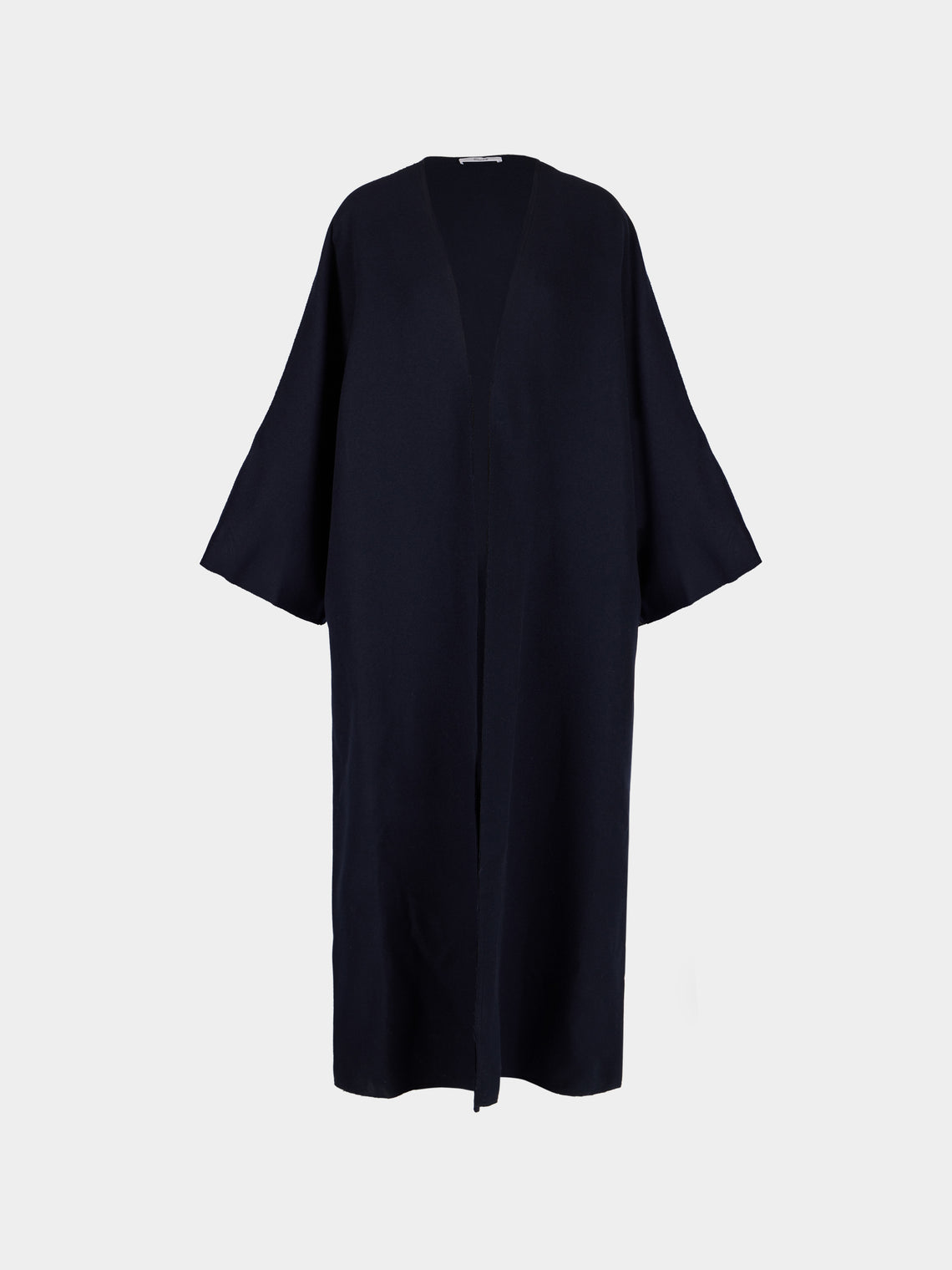 Dusan - Wool V-Neck Robe | One Size - Navy - ABASK - 