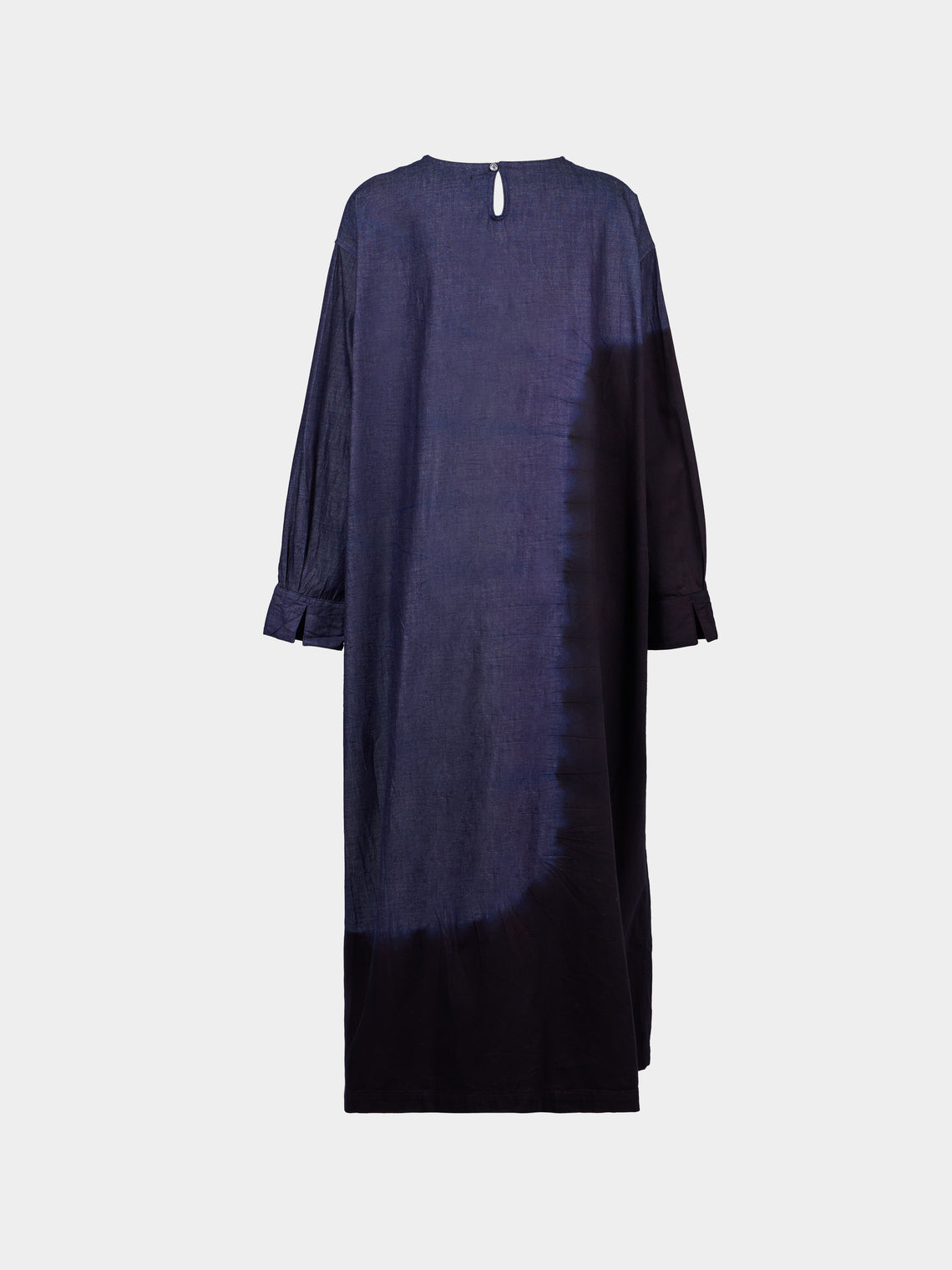 Suzusan - Pima Cotton Denim Wide Dress | Size: S - Black - ABASK