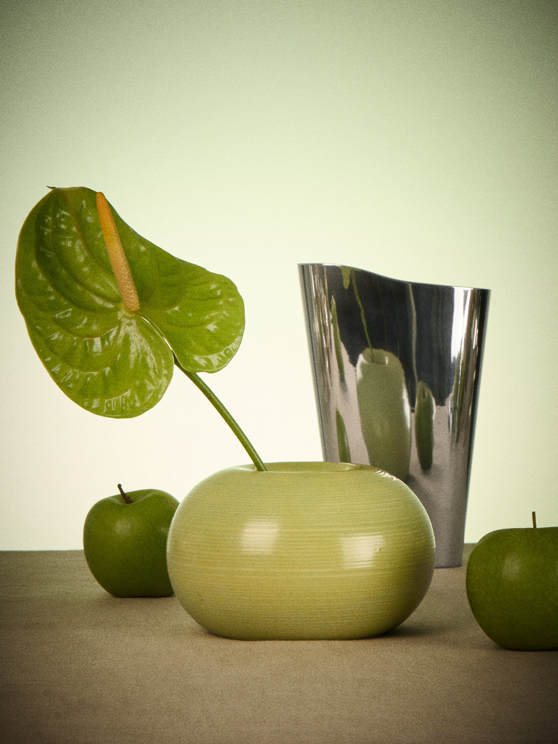 Antique and Vintage - 1930s Wilhelm Kåge Sunny Ceramic Vase - Green - ABASK