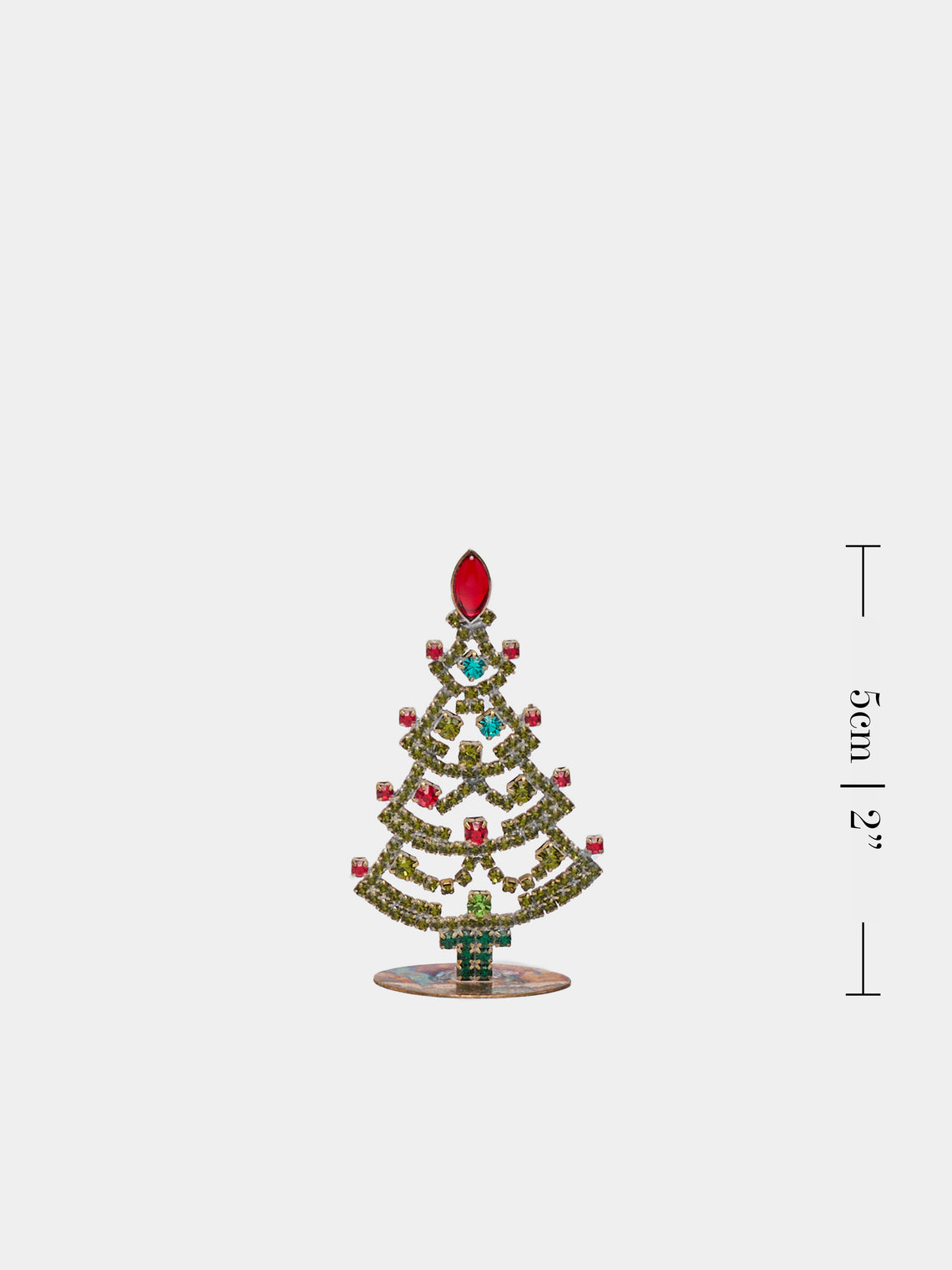 Antique and Vintage - 1930s Czech Jewelled Micro Christmas Trees (Set of 5) -  - ABASK