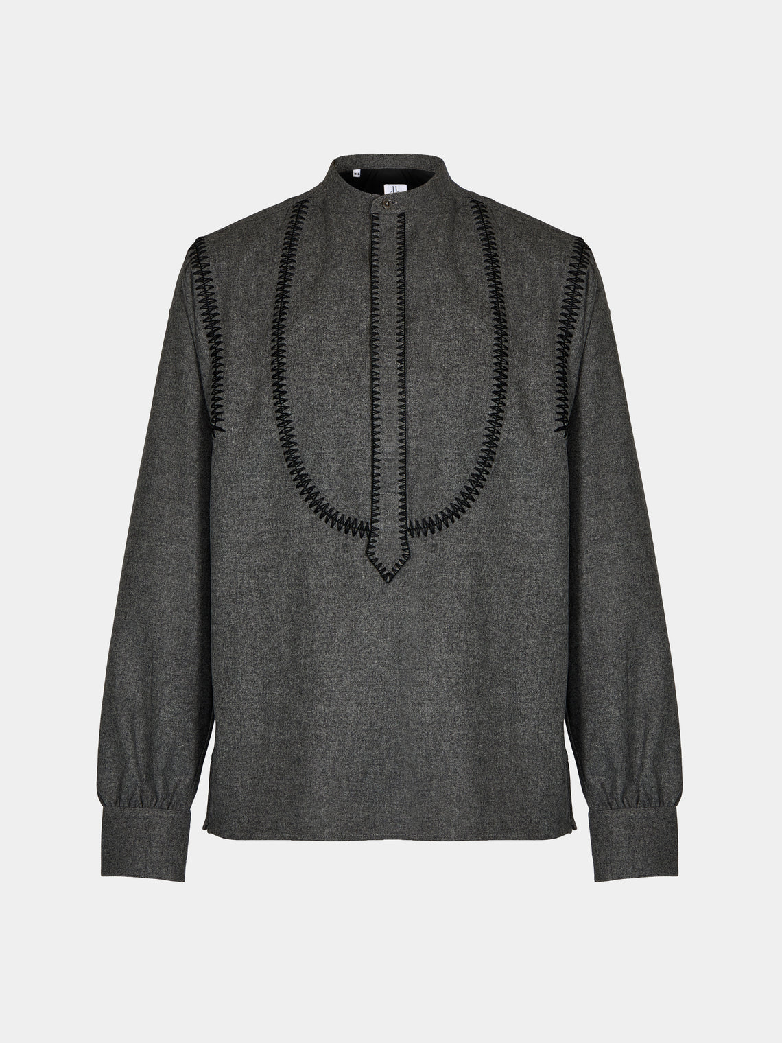 Sebline - Painter's Wool Shirt | Size: M/L - Gray - ABASK - 