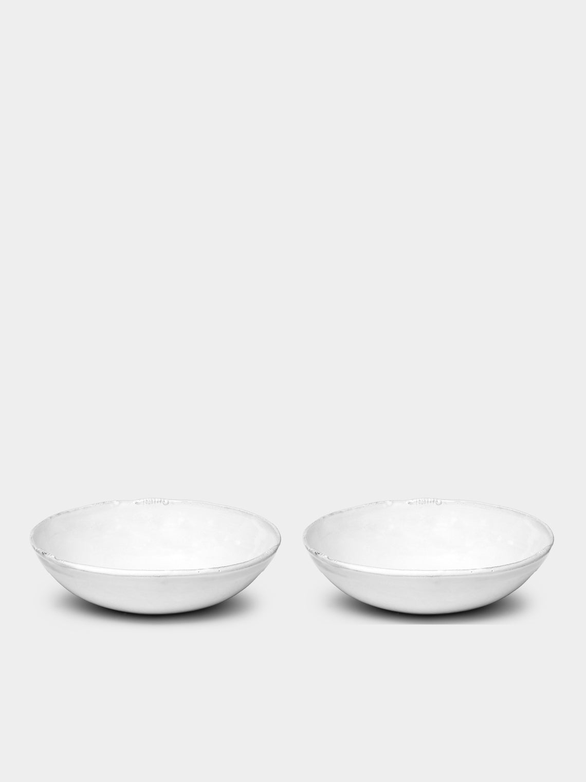 Astier de Villatte - Neptune Hand-Glazed Ceramic Soup Plate (Set of 2) - White - ABASK