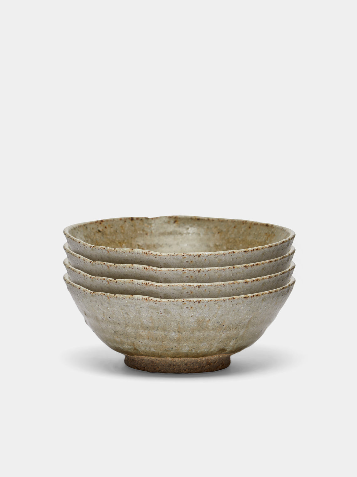 Ingot Objects - Ash-Glazed Ceramic Tea Bowls (Set of 4) -  - ABASK