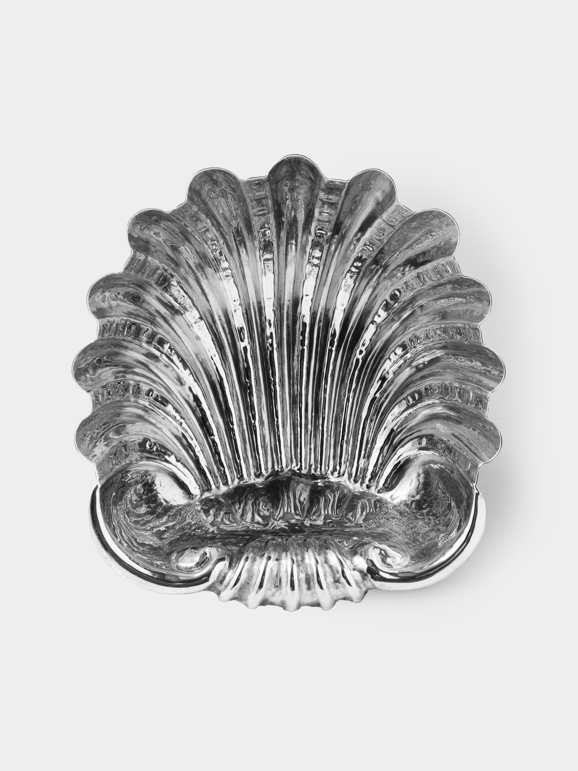 Antique and Vintage - 1960s Shell Silver-Plated Bowls (Set of 4) - Silver - ABASK