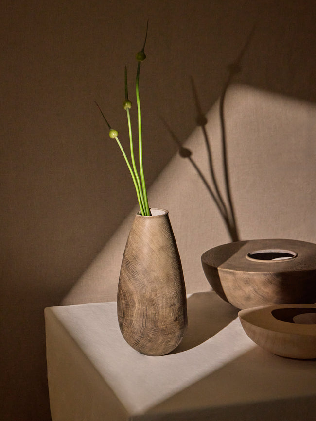 Felix Votteler - Mineral Oak Vase - Gray - ABASK