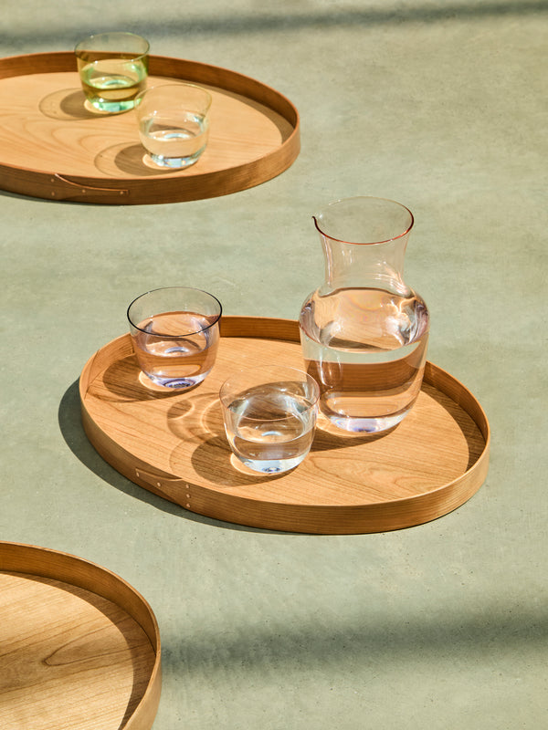 Rikke Falkow - Cherry Wood Small Oval Serving Tray -  - ABASK