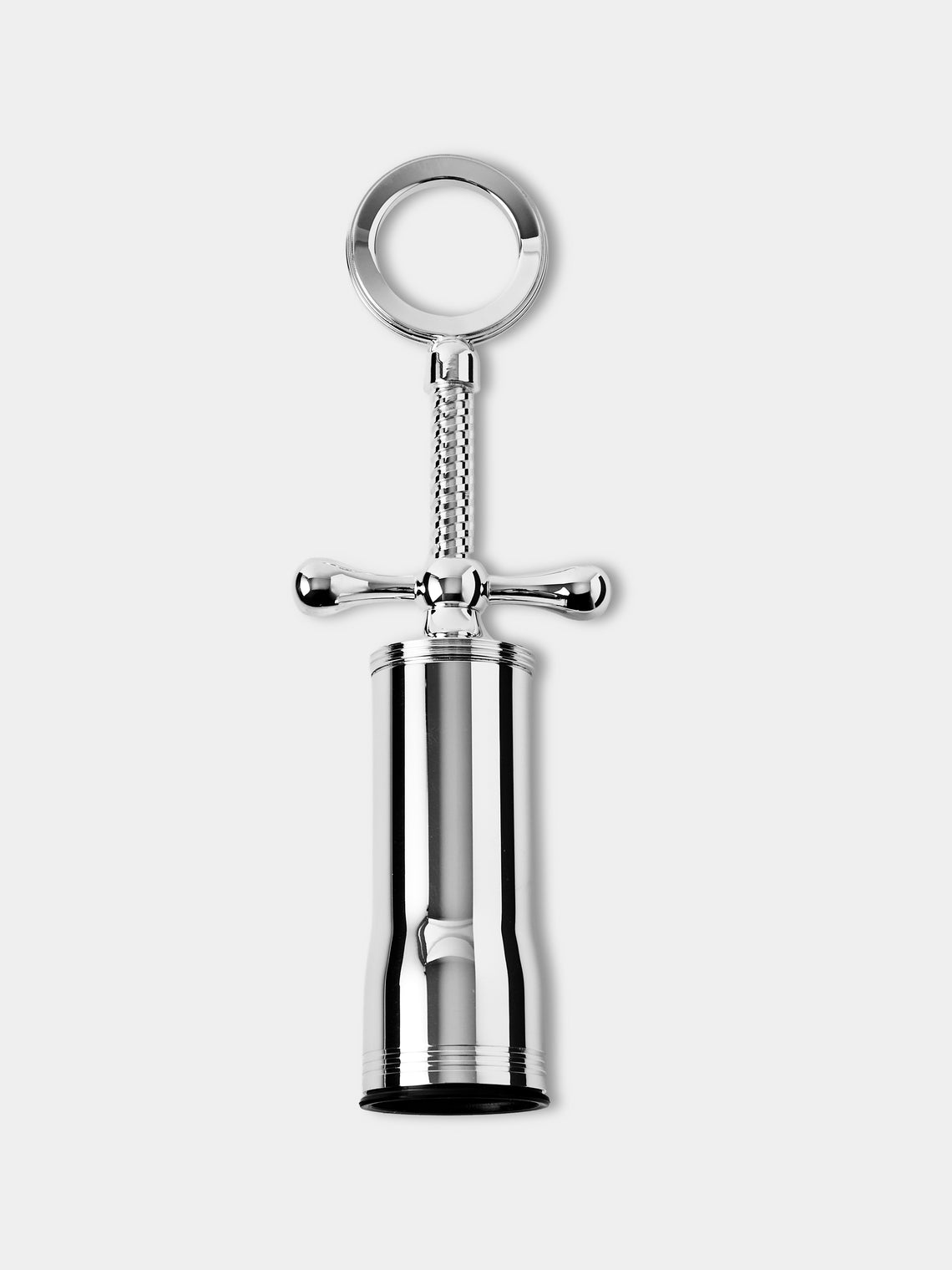 Greggio - Manhattan Silver-Plated Corkscrew and Bottle Opener - Silver - ABASK