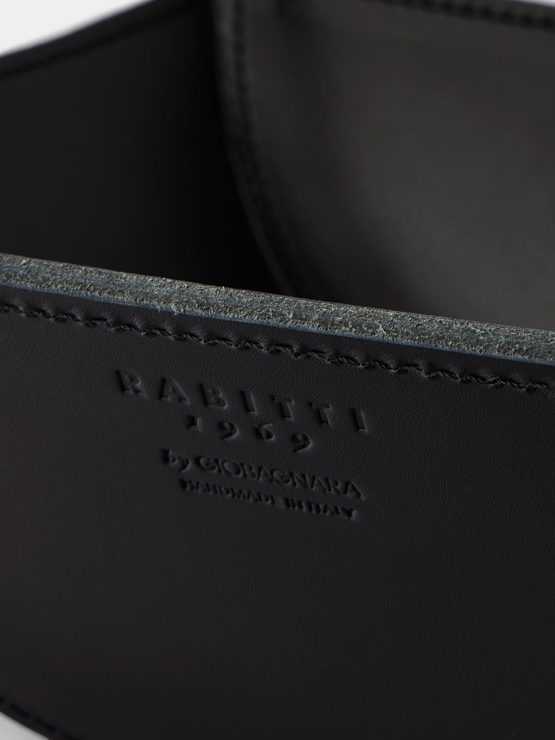 Rabitti 1969 - Lambda Leather Bowl - Black - ABASK