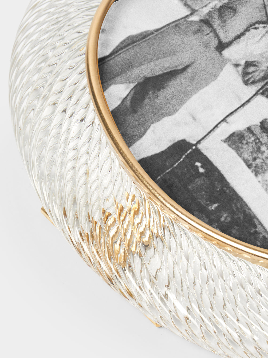 Antique and Vintage - 1960s Murano Glass Photo Frame - Clear - ABASK