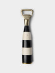 Poglia - Horn, Bone and Brass Bottle Opener - Black - ABASK - 