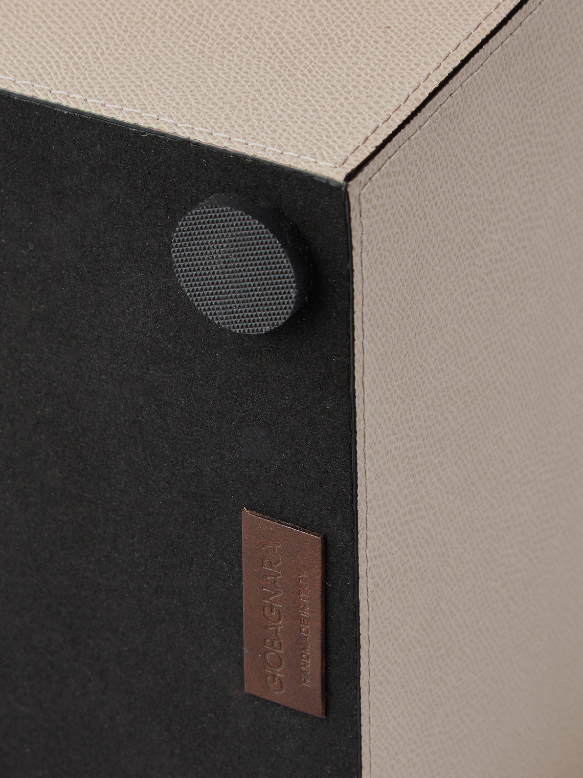 Giobagnara - Daily Leather Magazine Holder - Beige - ABASK