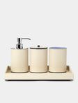 Pinetti - Poseidon Leather Bathroom Set - Cream - ABASK - 