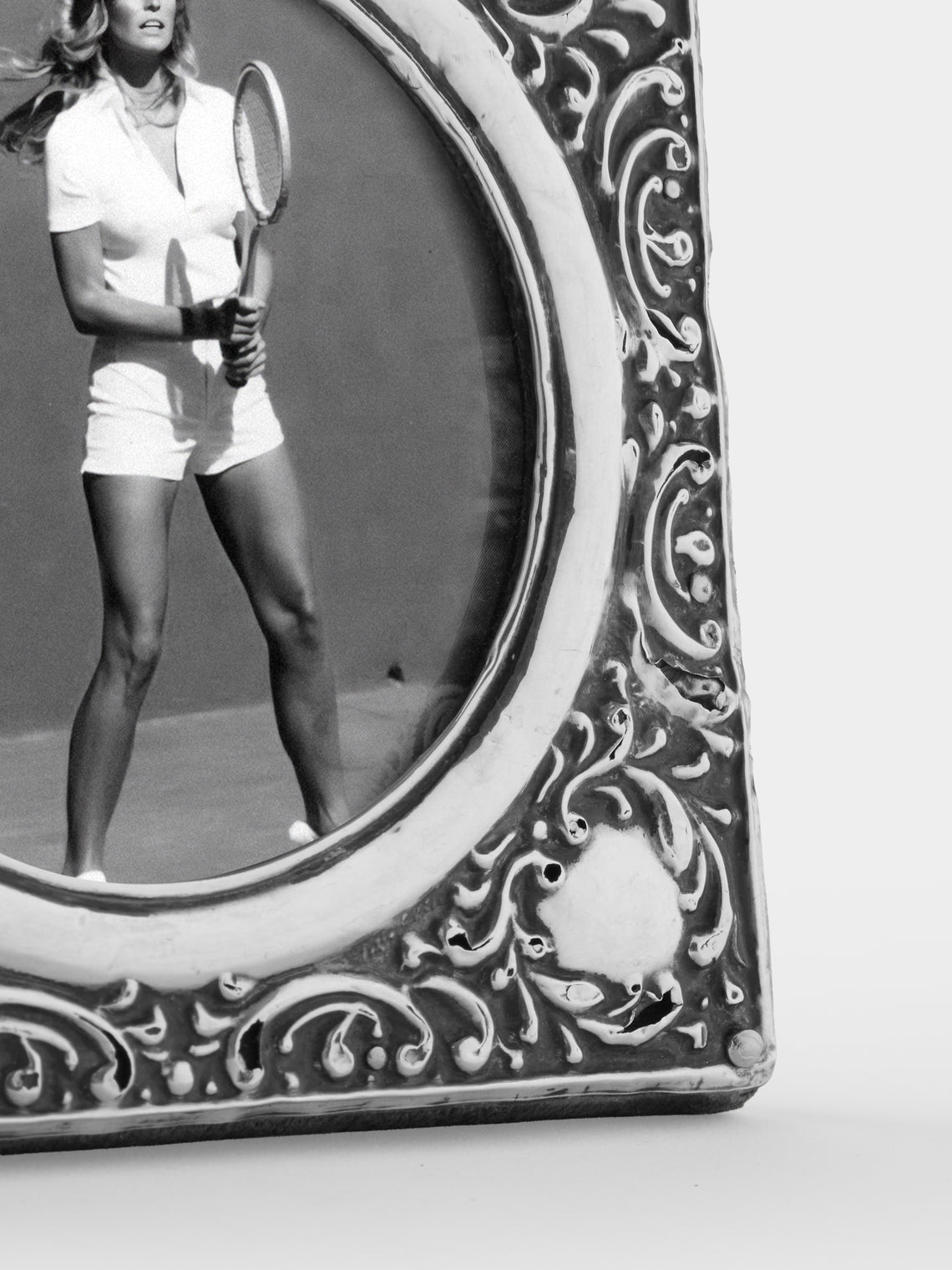 Antique and Vintage - 1903 British Chester Sterling Silver Photo Frame (3") - Silver - ABASK