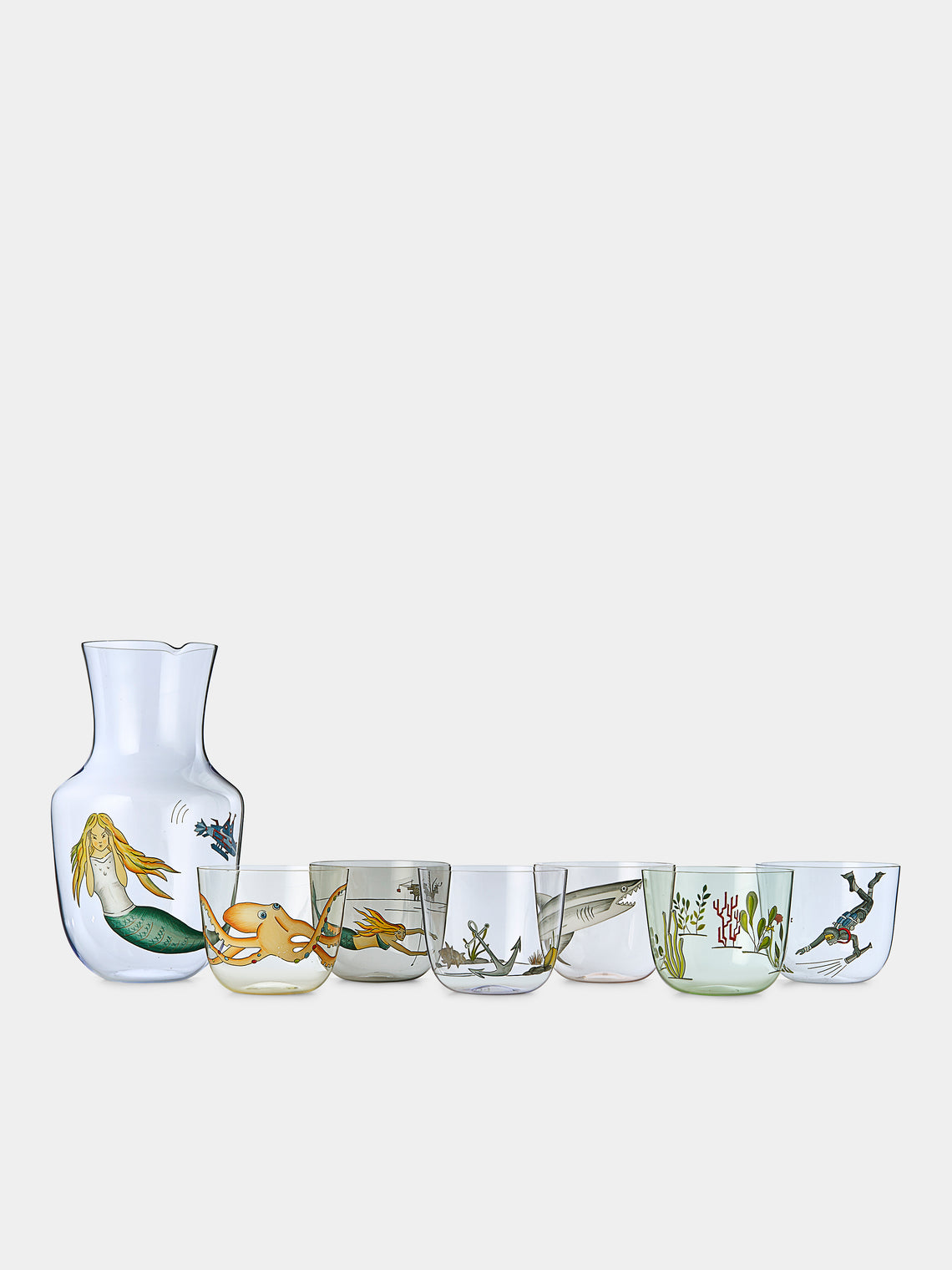 Lobmeyr - High Seas Hand-Painted Crystal Collection - Multiple - ABASK