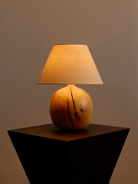 Jamie Gaunt Designs - No. 3 Ball Natural Oak Table Lamp - Natural - ABASK