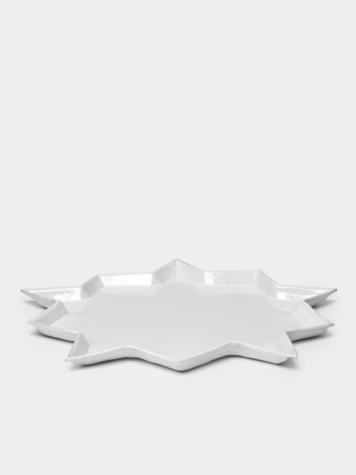 Astier de Villatte - Etoile Hand-Glazed Ceramic Dinner Plate (Set of 2) - White - ABASK