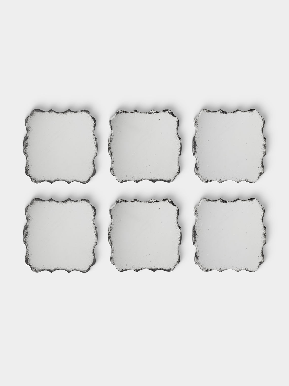 Borgo delle Tovaglie - Firenze Mirrored Glass Placemats (Set of 6 - Silver
