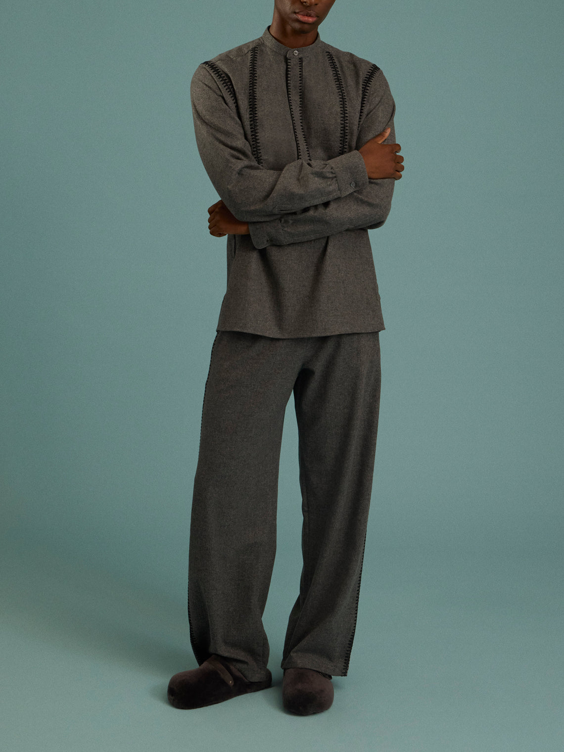 Sebline - Painter's Wool Shirt | Size: M/L - Gray - ABASK