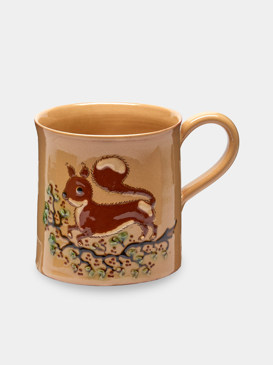 Poterie d’Évires - Animals Hand-Painted Ceramic Mugs (Set of 6) - Cream - ABASK