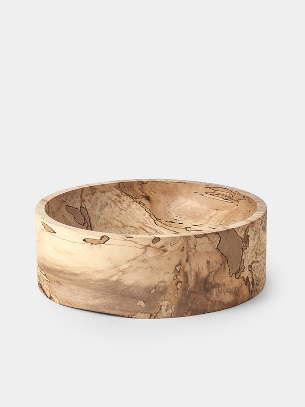 Bird & Branch - Spalted Beech Wood Tall Bowl - Natural - ABASK - 