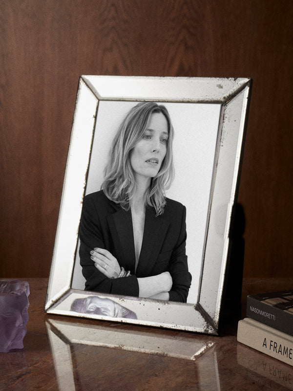 Borgo delle Tovaglie - Firenze Mirrored Glass Photo Frame - Silver - ABASK