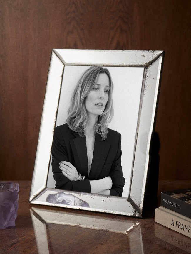 Borgo delle Tovaglie - Firenze Mirrored Glass Photo Frame - Silver - ABASK